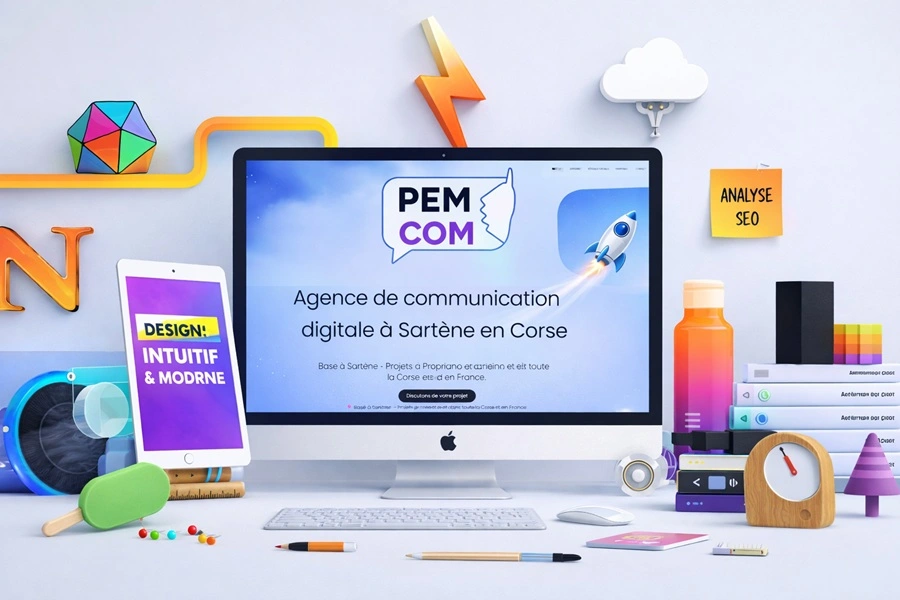 Création de site internet professionnel en Corse-du-Sud — PEM Communication Sartène Propriano