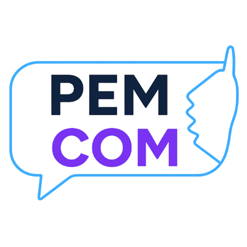 Logo transparent de PEM communication se situant en Corse du Sud