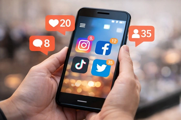 Réseaux sociaux pour entreprise locale en Corse-du-Sud — Facebook Instagram TikTok — PEM Communication