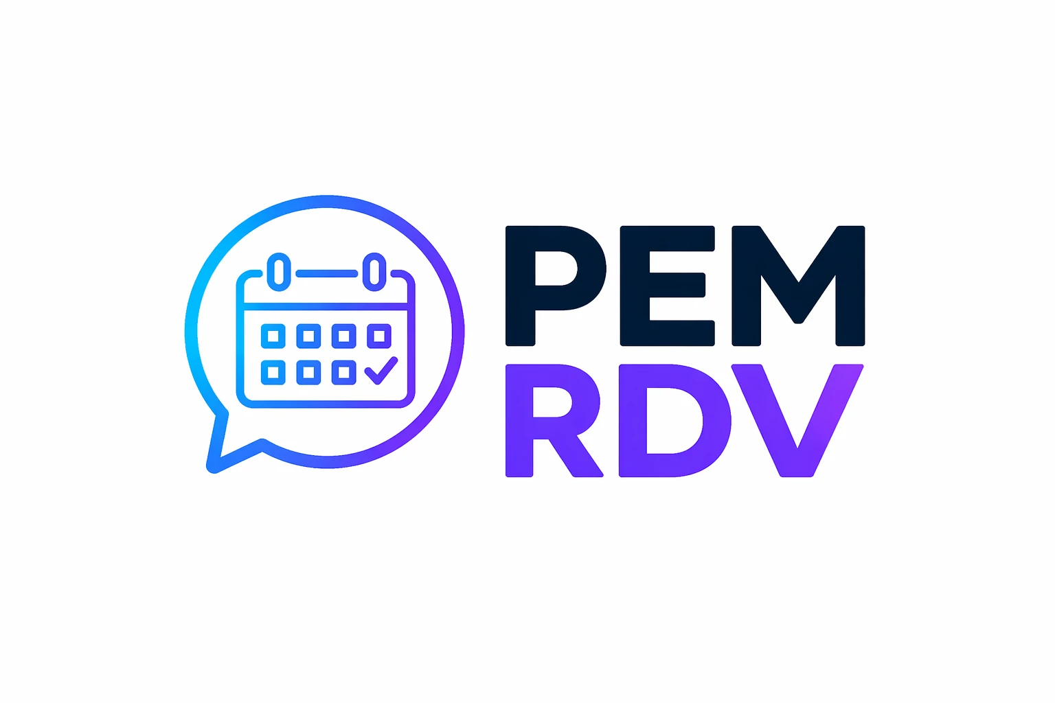 Interface de l'application PEM RDV - agenda de prise de rendez-vous en ligne