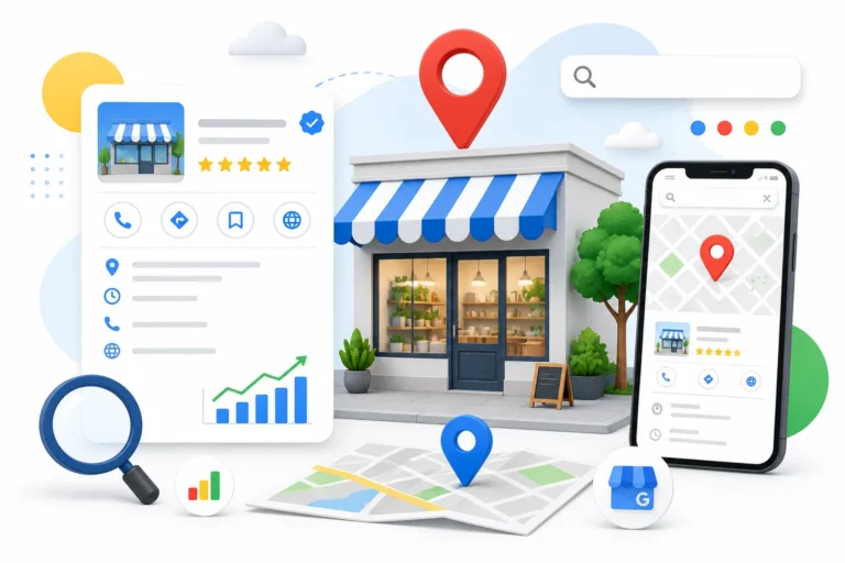 Google my business illustration PEM COM